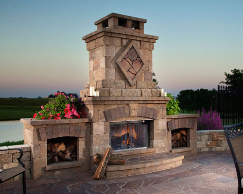 Outdoor Fireplace Design Gallery