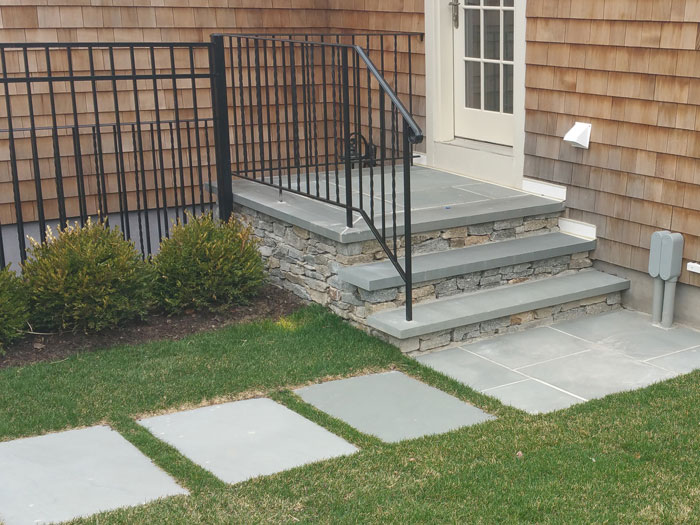 Bluestone rear door entranceway