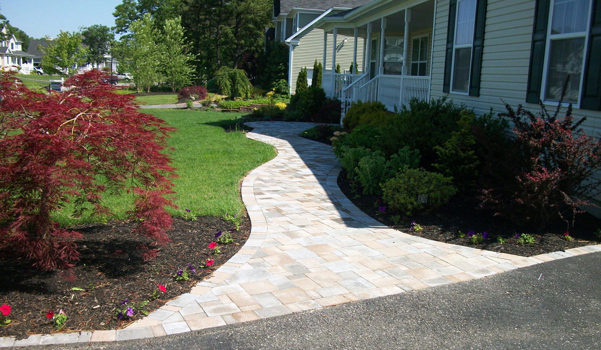 Wrap Around Paver Walkway East End Long Island Mason Design
