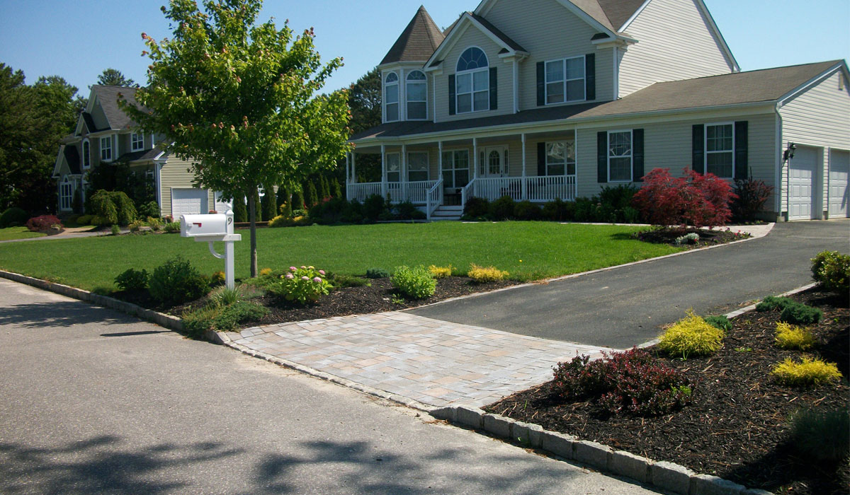 Wrap Around Paver Walkway East End Long Island Mason Design
