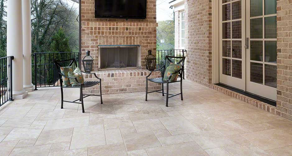 Home Porch Paver Patio