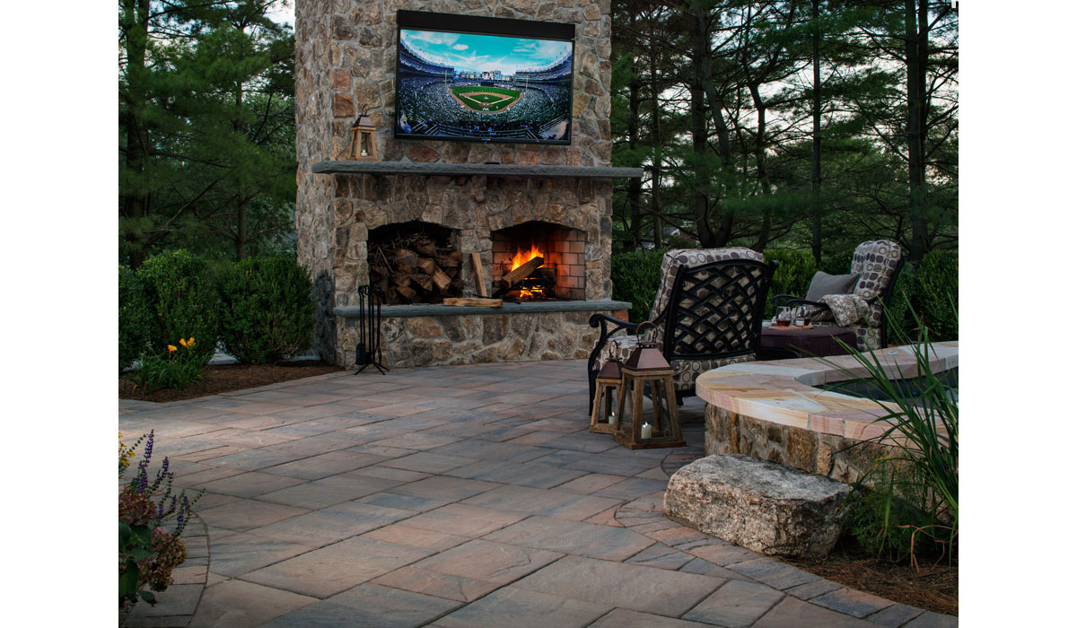 Outdoor Fireplace, Entertainment Center